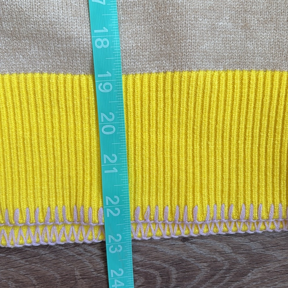 NWT Kerri Rosenthal XOKR Colorblock Heart Sun Slouchy Cardigan Medium - Picture 10 of 12